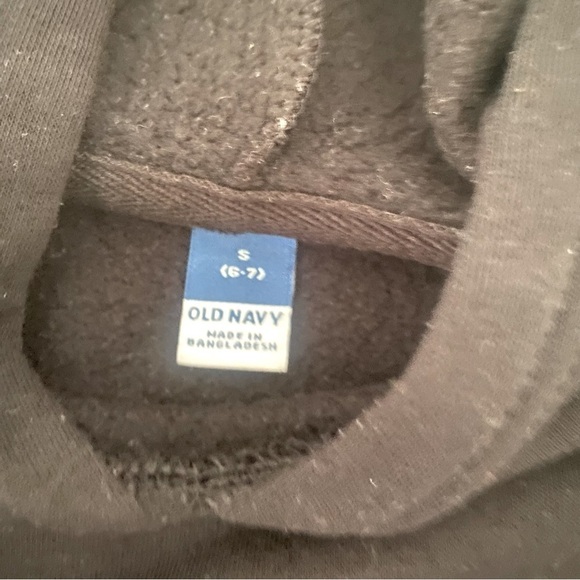 Old Navy Kids Pullover Hoodie and Joggers with Pockets and Drawstring Black S6/7 - Picture 13 of 14